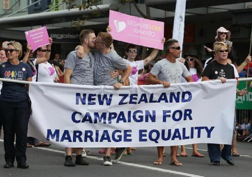 นิวซีแลนด์ผ่านร่าง กฎหมายสมรสเพศเดียวกัน