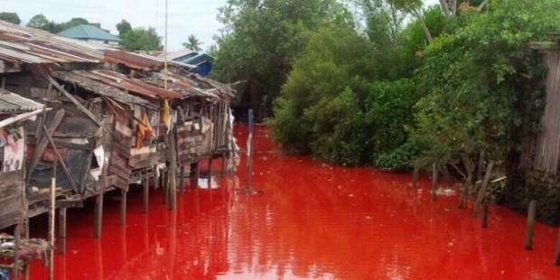 เฉลยแล้ว! ภาพลางร้าย ทะเลสาบสีเลือดในอินโดนีเซีย มั่วนิ่มทั้งเพ