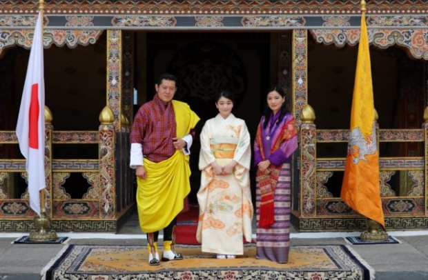 พระราชาธิบดีจิกมีฯ ทรงต้อนรับ “เจ้าหญิงมาโกะ” เสด็จเยือนภูฏาน