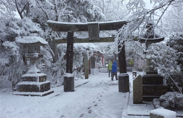 หิมะถล่มญี่ปุ่นหนักสุดรอบหลายสิบปีดับ7 เจ็บนับพัน(ประมวลภาพ)