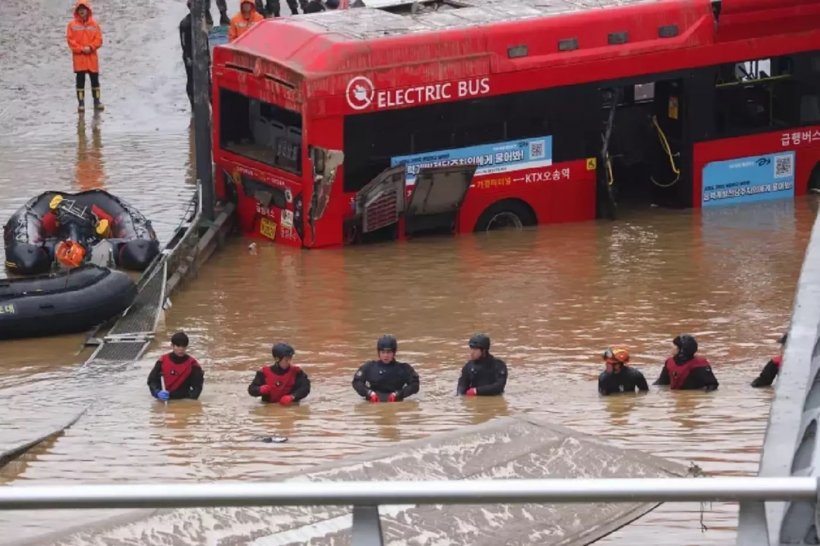 เปิดภาพ เกาหลีใต้เผชิญน้ำท่วมหนัก เสียชีวิตเพิ่มเป็น 39 ราย