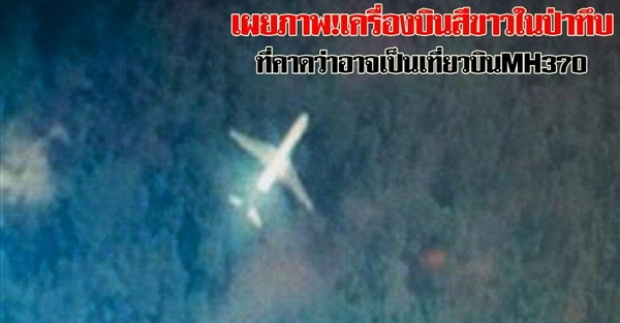 เผยภาพ!เครื่องบินสีขาวในป่าทึบ คาด MH370