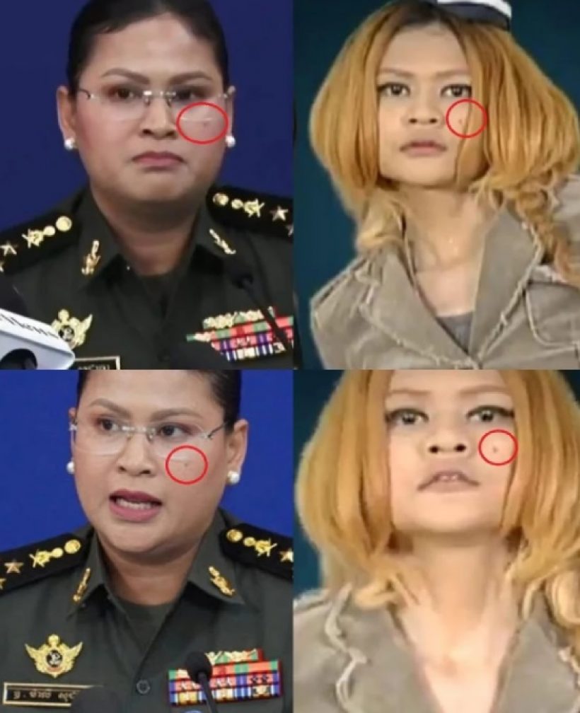 โฆษกกลาโหมกัมพูชา อดีตเกิร์ลกรุ๊ปดัง? ชาวเน็ตเทียบเป๊ะยัน "ไฝ"