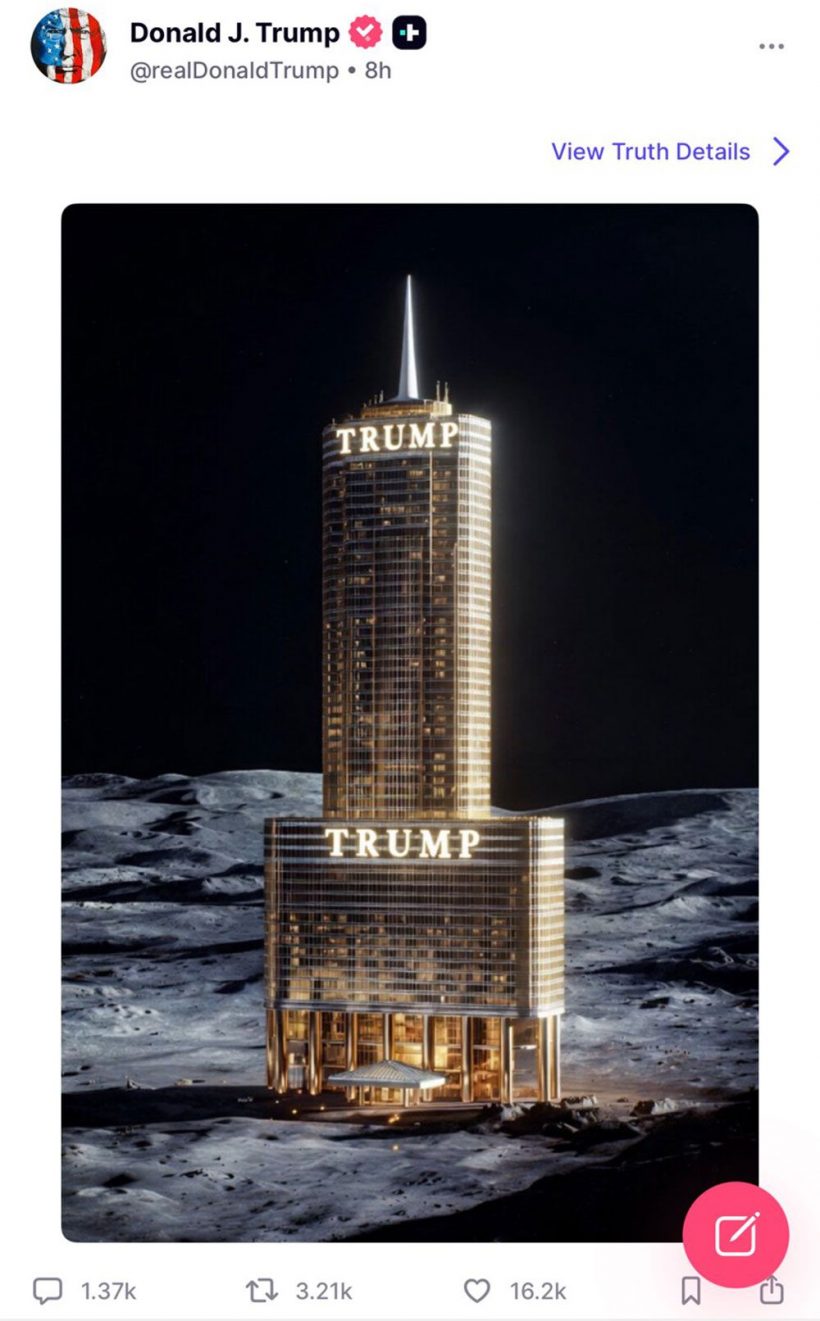 หลุดโลกแล้ว ทรัมป์ปล่อยภาพสถาปนาตนเองเป็นพระเยซู..