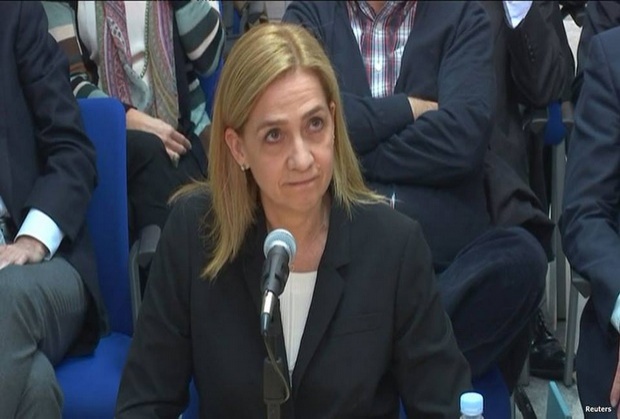 เจัาหญิงสเปนขึ้นศาลในคดีโกงภาษี