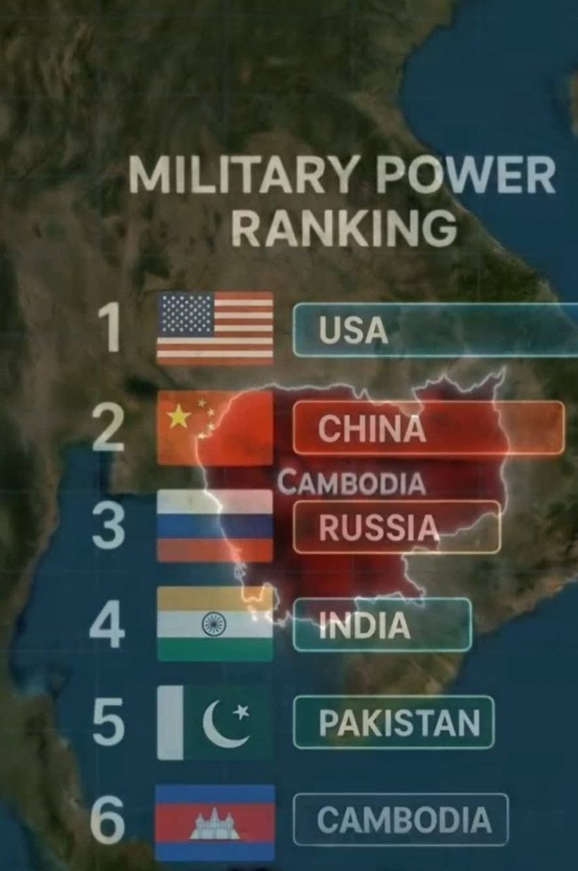เขมรหลอกกันเอง! ใช้ IO ปั่นบอกกองทัพแกร่งอันดับ6โลก